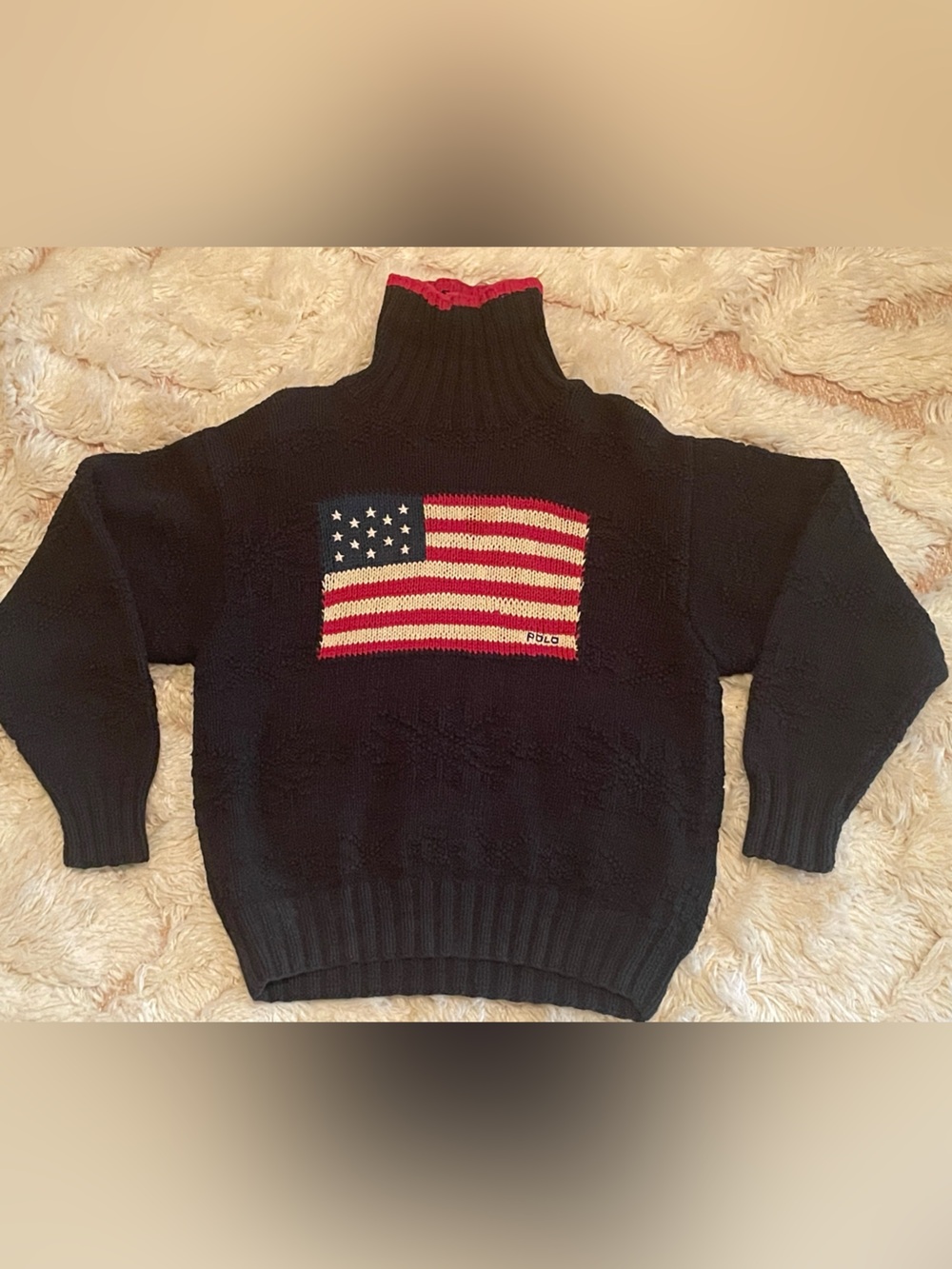 Polo Ralph Lauren Vintage Flag Cotton Sweater